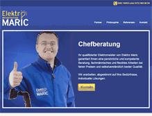 Tablet Screenshot of elektro-maric.de